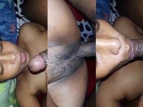 A wife from Bengal getting intimate in a video