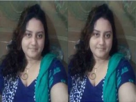 Boudi's exclusive video showcasing her breasts and vulva