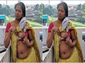 Exclusive horny video of Tamil bhabhi flaunting her boobs and pussy