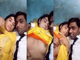 Indian couple records their intimate home sex video