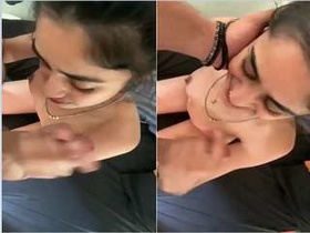 Exclusive video of a cute girl giving a blowjob in Nri