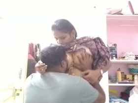 Big boobs Desi bhabhi's village sex scandal with her neighbor