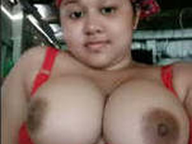 Chubby girl's sexy performance in part 2