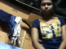 Indian wife strips down and takes nude selfies