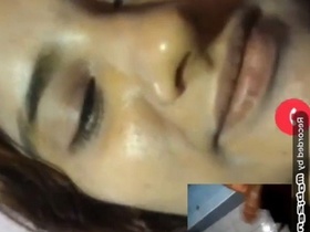 Naked Indian girl takes sexy selfies in solo video