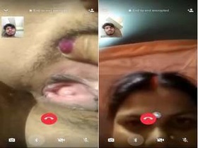 Indian bhabhi records her nude body and pussy on video call