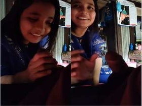 Desi amateur girl enjoys sucking big cock in Bangla video