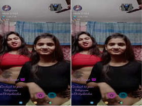 Lesbian girls get naked and tango in part 2