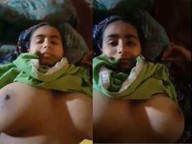 Watch a Pakistani wife with massive boobs get filmed having sex