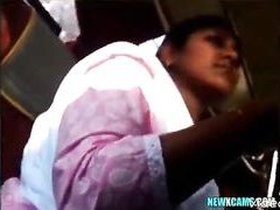 Cute older aunts have sex with strangers on a bus in steamy videos
