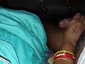 Indian woman squeezes and masturbates her breasts