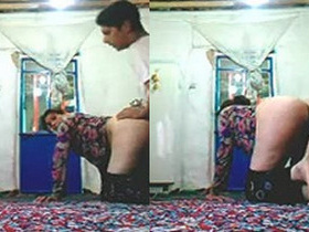 Desi couple caught in the act of having sex on the floor and secretly recorded by fugitive