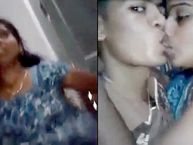 Desi bhabi flaunts her body and kisses her lover in a seductive display