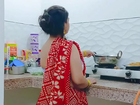 XXX Auntie with a big ass in the kitchen