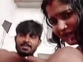 Monica Bhabhi's expert cock sucking skills on display in Tango video