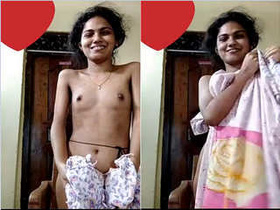 Mallu babe reveals her naked body and masturbates