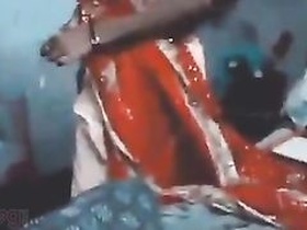 Desi couple's steamy sex scene in the movie Indian wife plays with hubby