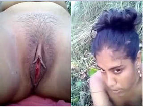 Rustic Desi girl goes nude for her lover in video