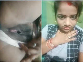 Excited bhabhi reveals her intimate parts