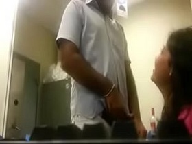 A student gets her fill of sexual pleasure without being aware of the teacher in the class