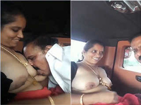 Naughty bhabhi gives a titjob to her husband