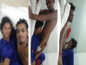 Couple shares intimate moments in hotel room with MMS