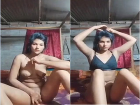 Bangla girl flaunts her breasts and vagina in explicit video