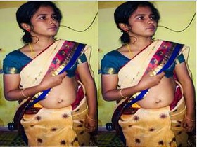 Tamil wife flaunts her breasts and genitals on video chat