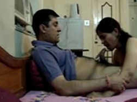 Indian slut girl gives oral and has sex with boss