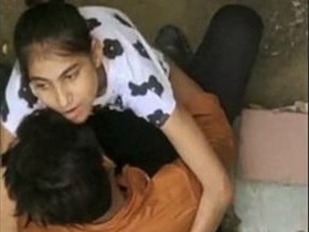 Desi lovers indulge in outdoor fucking in spy video