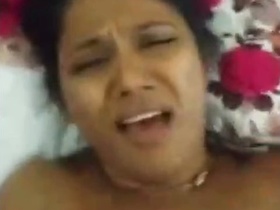 Amazing wife fucking with incredible expression of pain