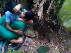 Full length outdoor fucking in the jungle