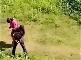 Caught on camera: Outdoor doggy style fucking