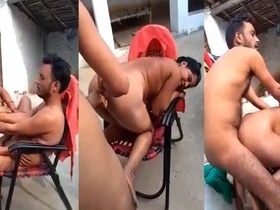 Desi babe gets pounded hard in public