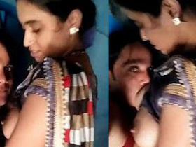 Indian Desi boy records sex and starts with kissing XXX tits