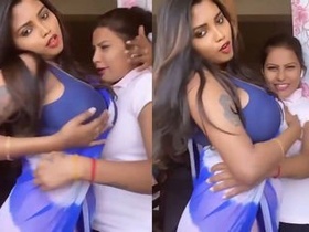 Busty Indian model shines in solo performance