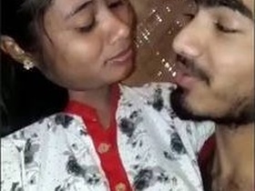 Outdoor romance between lovers in a restaurant