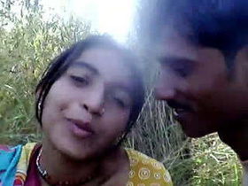 Desi couple engages in outdoor sex in the countryside