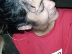 Desi bhabi gives a blowjob to her boyfriend