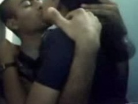 Indian brother and sister engage in foreplay and sex at home