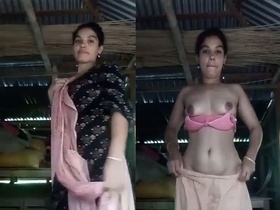 Bangla wife performs striptease in front of her husband