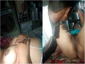 Amateur Desi Bhabhi's Exclusive Pussy Licking Video