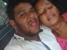 Real sex video of young couple having hot sex in a car