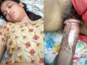 Desi MMS video shows young girl giving oral sex in public