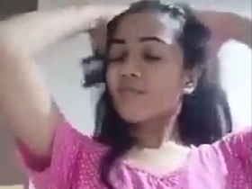 Indian girl in the bathroom goes nude for a sexy solo video