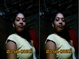 Indian girl Mallu exposes her tits and pussy in amateur porn video