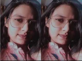 College girl gives a blowjob to her boyfriend in a video call