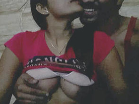 Indian girl's boobs squeezed in erotic video