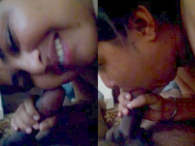 Desi girl sucks Punjabi guy's cock in hot video