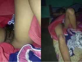 Husband records his sleeping wife's pussy in exclusive porn video